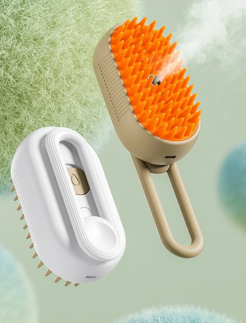 Cepillo de Vapor 4 en 1 para Mascotas